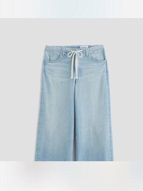 AG jeans Stella cinched Jean low slung palazzo drawstring waist jeans